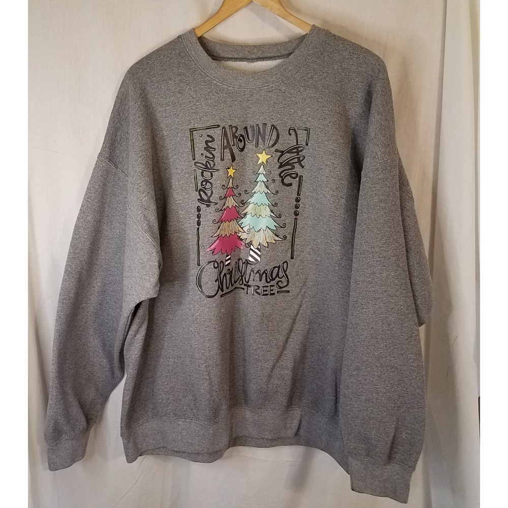 Rockin Around The Christmas Tree Womens‎ Sweatshirt 2x